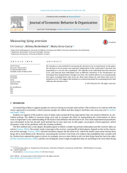 Measuring lying aversion