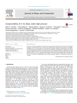 Compressibility of Ir&ndash;Os alloys under high pressure