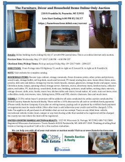 Flyer  - Hamele Auction