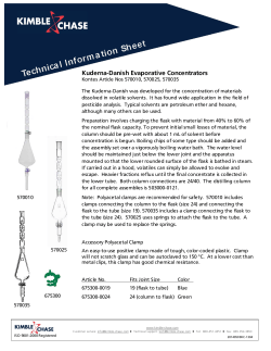 Kuderna-Danish Evaporative Concentrators