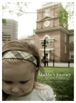 Maddie`s Journey - Nationwide Children`s Hospital