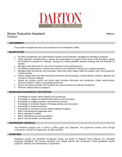 Senior Executive Assistant