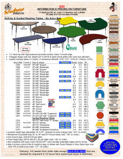 Activity-Tables  - Schoolhouse Products Inc.