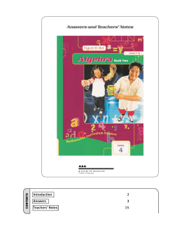 Answers and Teachers` Notes