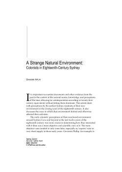 A Strange Natural Environment