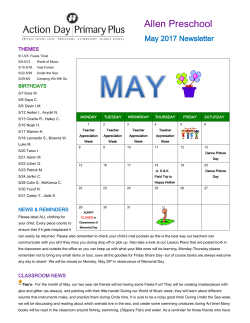 Preschool - Action Day Primary Plus