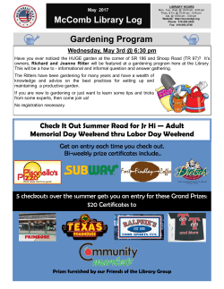 May 2017 - McComb Public Library