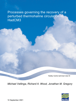 Processes governing the recovery of a perturbed thermohaline