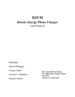 Kinetic Energy Phone Charger