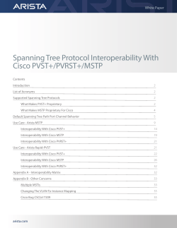 Spanning Tree Protocol Interoperability With Cisco