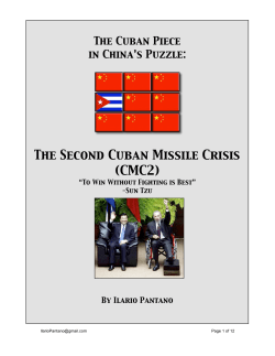 The Second Cuban Missile Crisis (CMC2)