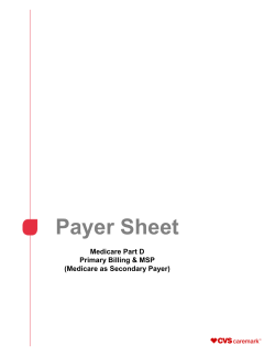 NCPDP Version D.0 Payer Sheet
