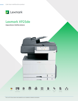 Product specifications - Southwest Copy Systems