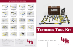 TETHERED TOOL KIT - LHR Services and Equipment