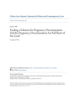 Finding a Solution for Pregnancy Discrimination