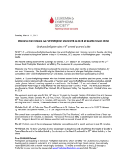 Montana man breaks world firefighter stairclimb record at Seattle