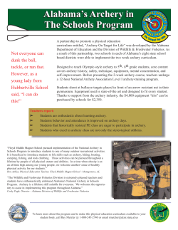 Alabama`s Archery in The Schools Program