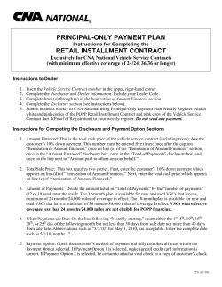 PRINCIPAL-ONLY PAYMENT PLAN RETAIL INSTALLMENT