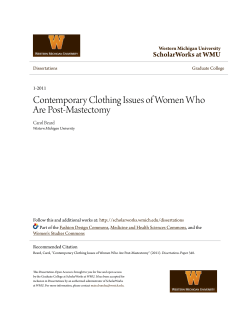 Contemporary Clothing Issues of Women Who Are Post