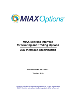 MIAX Express Interface v2.2b