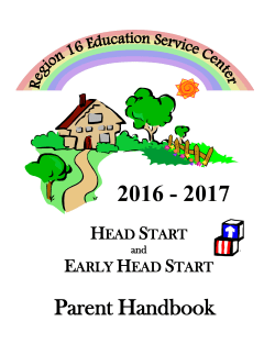 2016-2017 PARENT HANDBOOK English