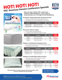 IHG Conference 2015 HOT Specials