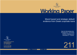 Moral hazard and strategic default: evidence from Greek corporate