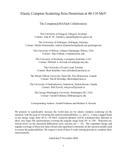 Elastic Compton Scattering from Deuterium at 40