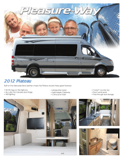 2012 Plateau - O`Connor RV