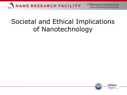 Societal and Ethical Implications of Nanotechnology