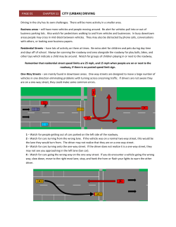 city (urban) driving - WPDSA Students Site