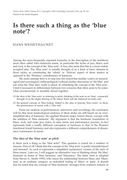 Is there such a thing as the `blue note`?