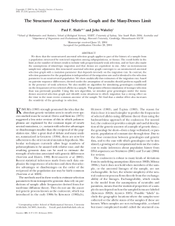 The Structured Ancestral Selection Graph and the Many