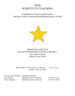 kisd substitute teachers