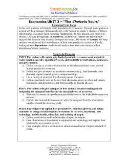 Unit 2 - Georgia Standards