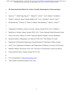 50-valent inactivated rhinovirus vaccine is broadly
