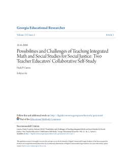 Possibilities and Challenges of Teaching Integrated Math and Social
