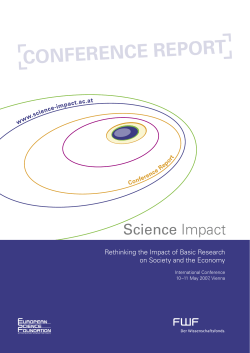 Science Impact Conference Report