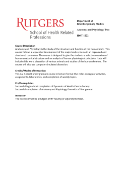 Anatomy_Physiology_Two_Course Outlines and Scope and