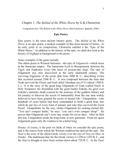 Chapter 1: The Ballad of the White Horse by GK