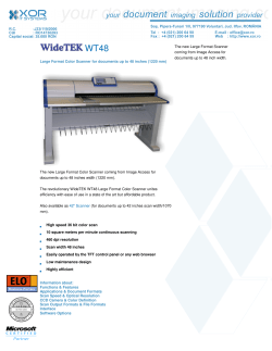 Large Format Color Scanner for documents up to 48 inches (1220 mm)