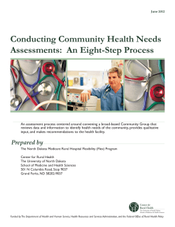 Conducting Community Health Needs Assessments: An Eight
