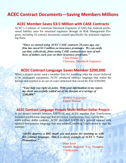 ACEC Contract Documents—Saving Members Millions