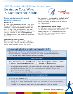 Be Active Your Way: A Fact Sheet for Adults