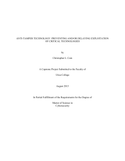 ANTI-TAMPER TECHNOLOGY