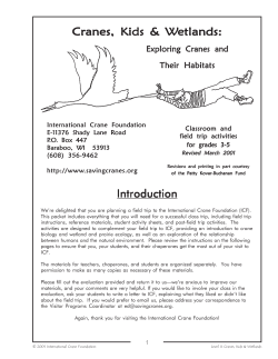 Level 2 Teacher Instructions - International Crane Foundation