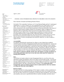 LCCHR letter to Chairman Alexander and Ranking Member