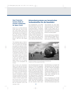 Hitzeschutzsysteme aus keramischen Verbundstoffen f&uuml;r die