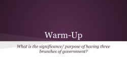 Branches of Government Part 1