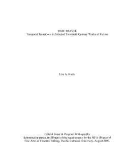TIME TRAVEL Temporal Transitions in Selected